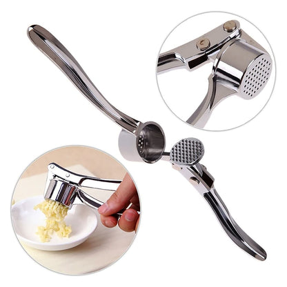 Stainless Steel Garlic Press Crusher