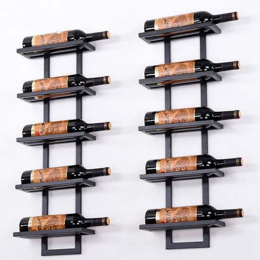 Modern Iron Wall-mounted Wine Holder