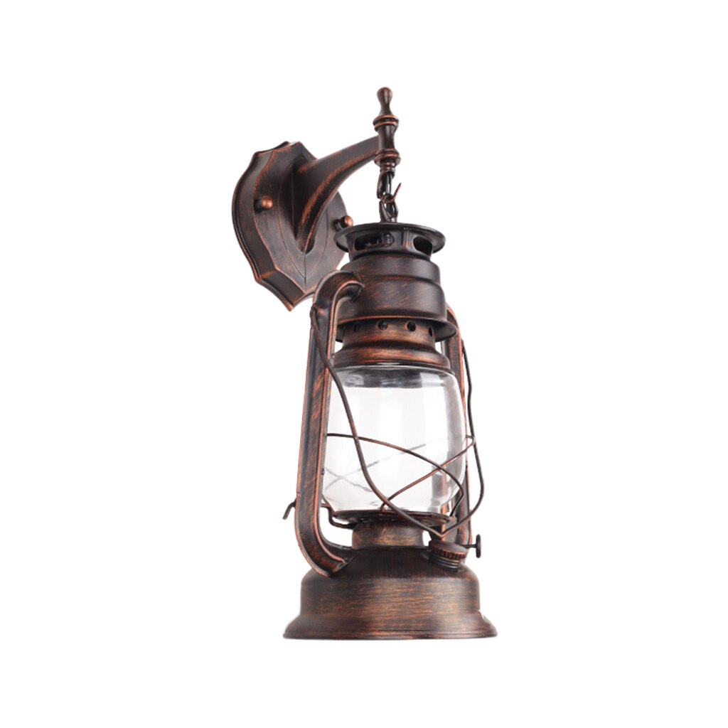 Retro Vintage Antique Rustic Lantern Wall Light