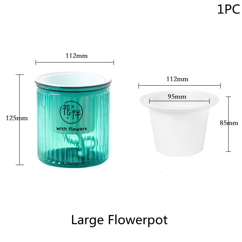 Self Watering Mini Round Design Planter Pots